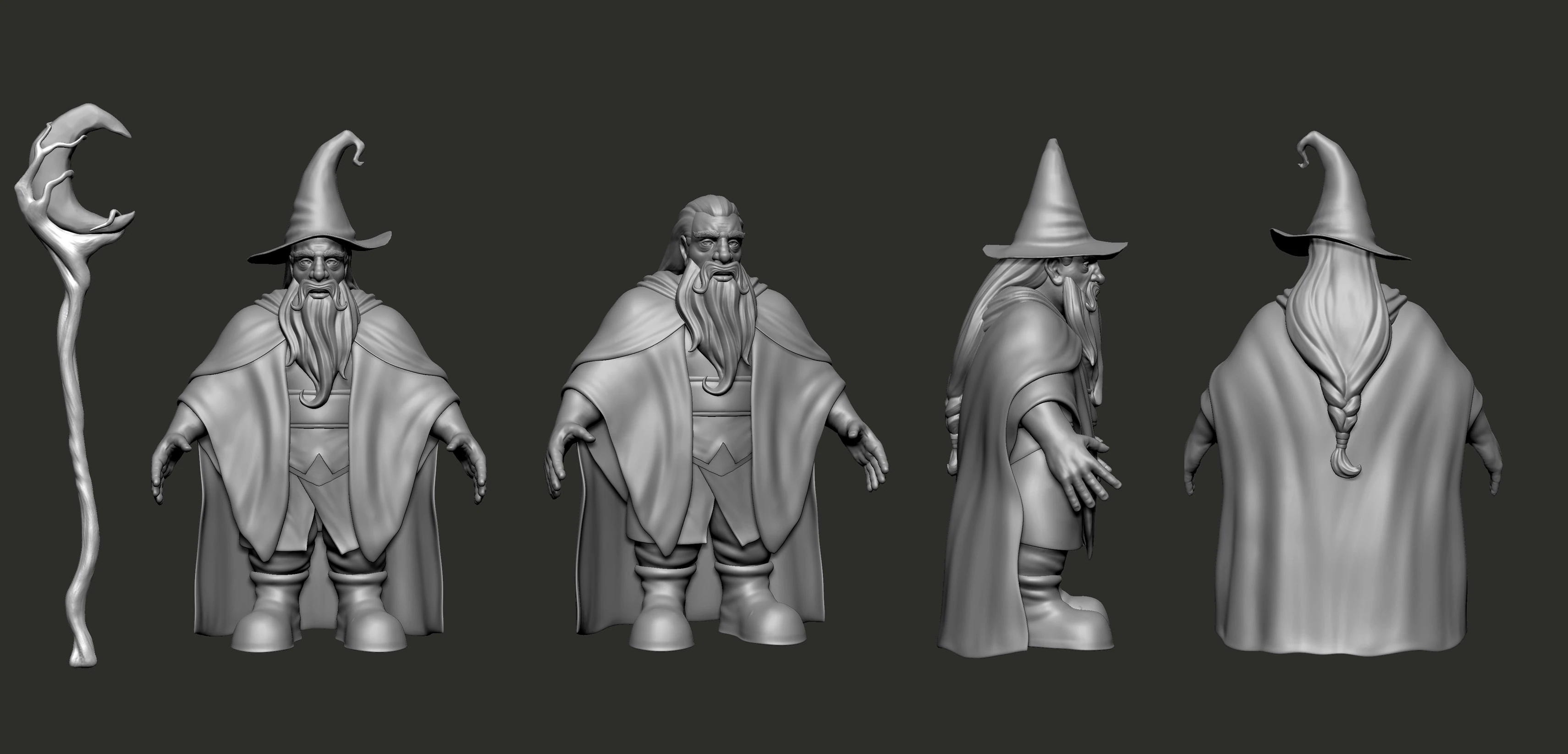 Game Character - Wizard Dwarf, image 2