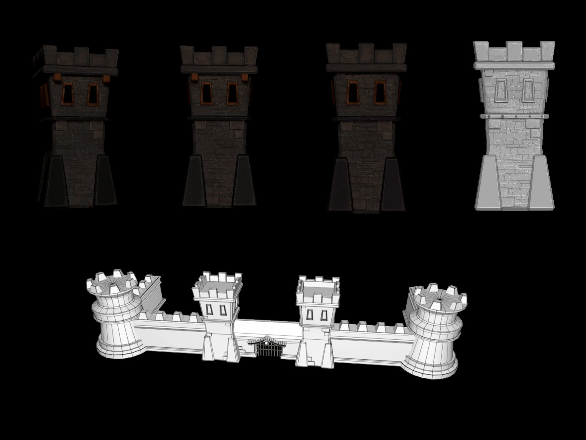 Stylized_Castle_WIP, image 1