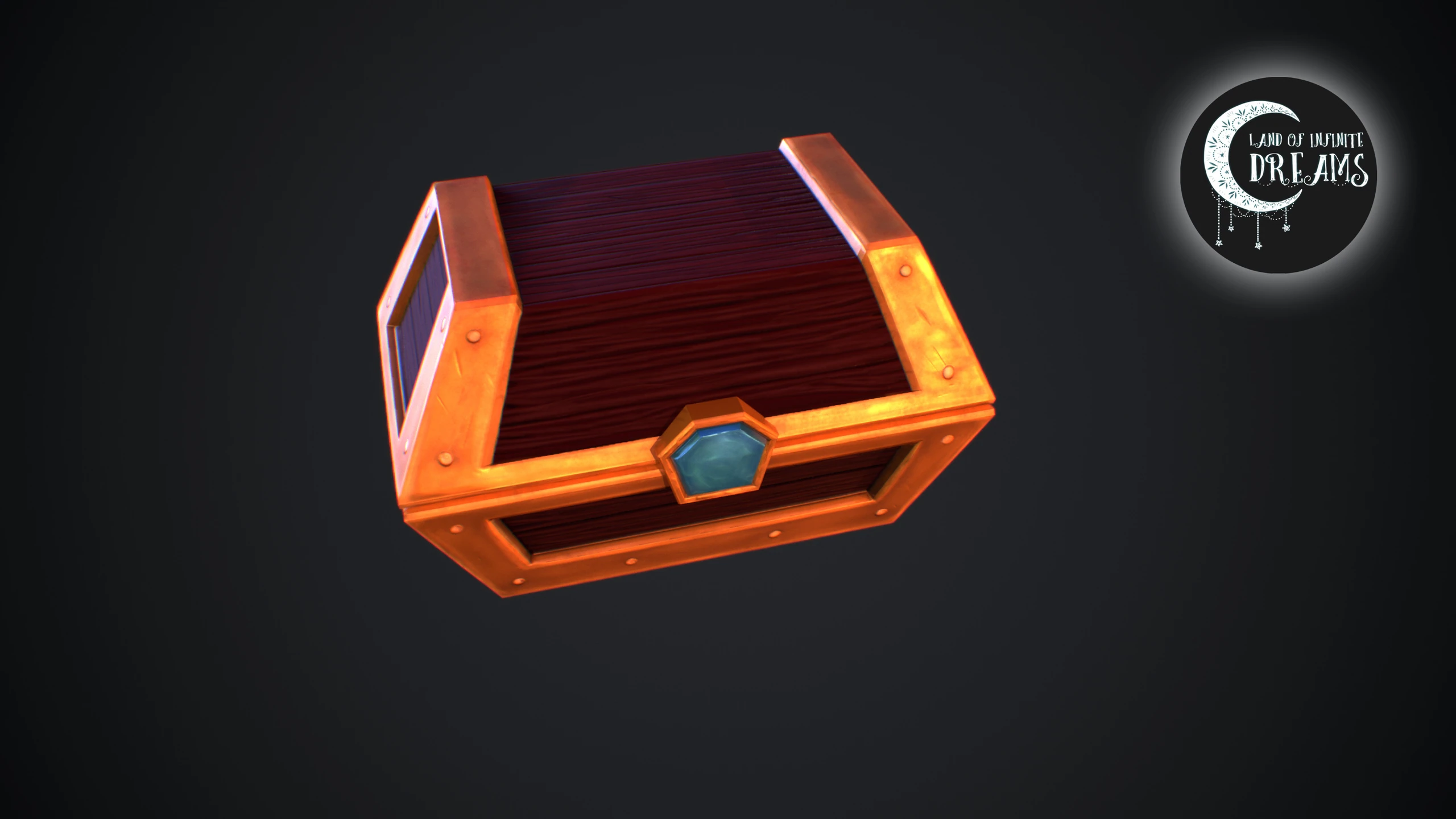 Stylized Hand Painted Chest, image 4