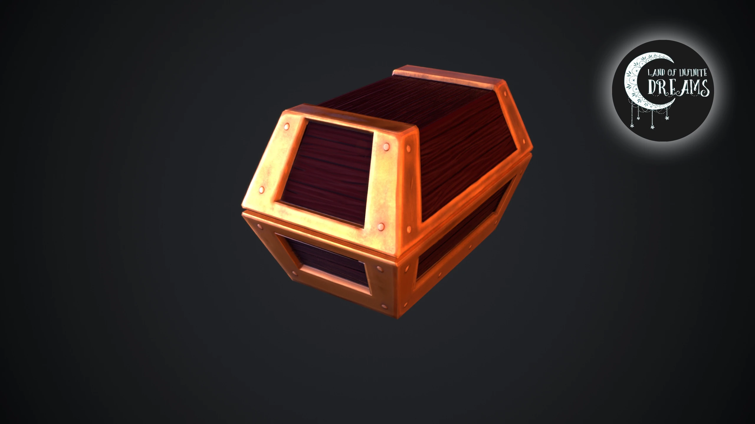 Stylized Hand Painted Chest, image 5