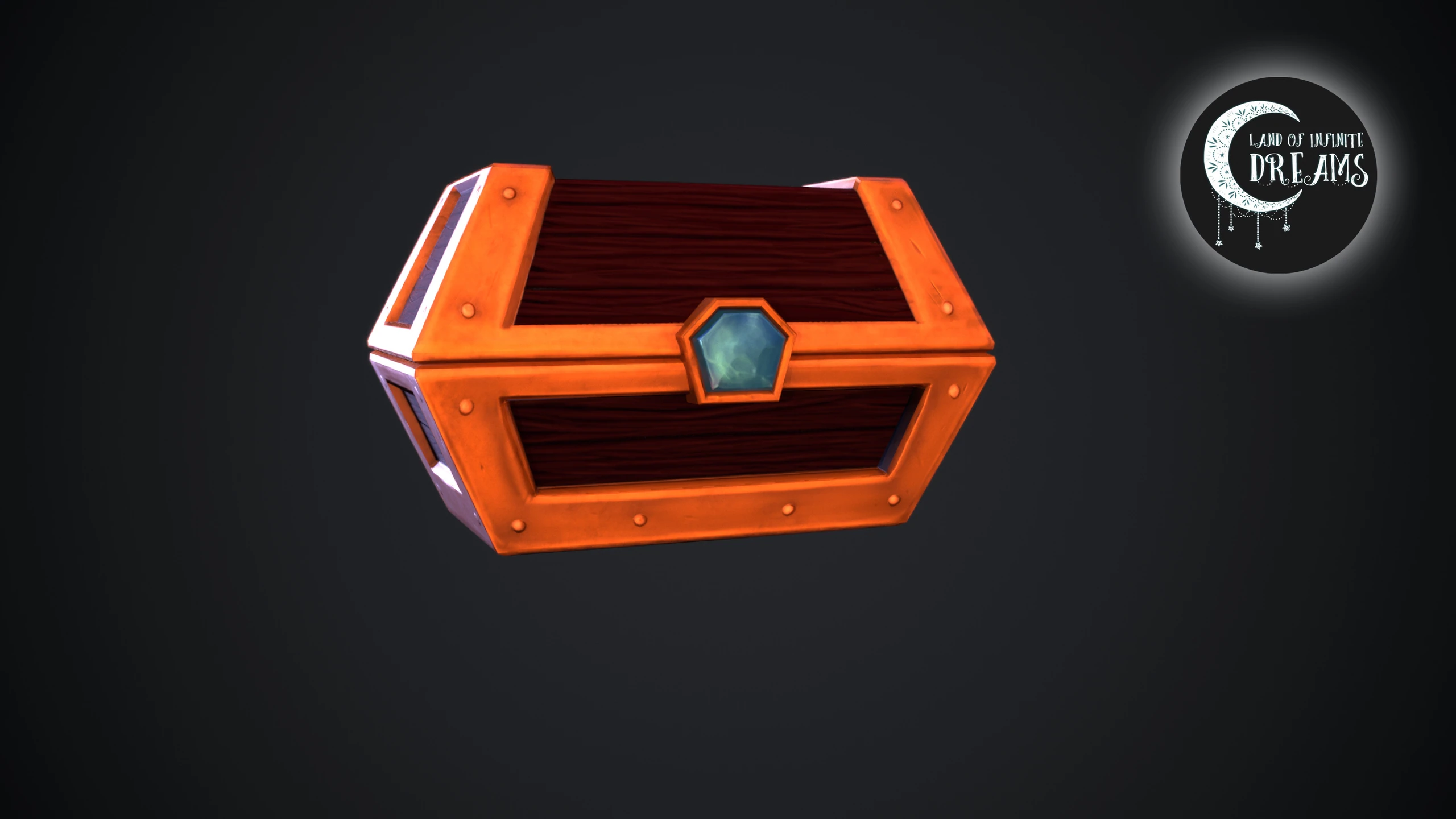 Stylized Hand Painted Chest, image 6