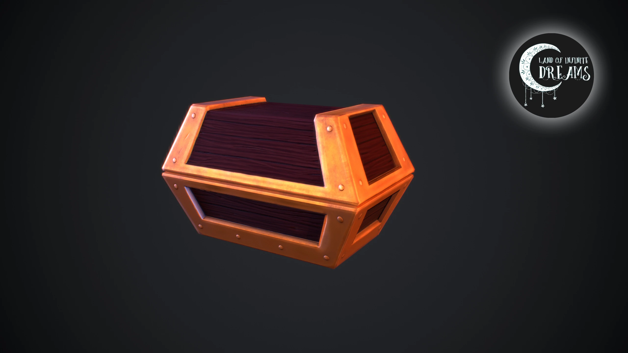 Stylized Hand Painted Chest, image 7