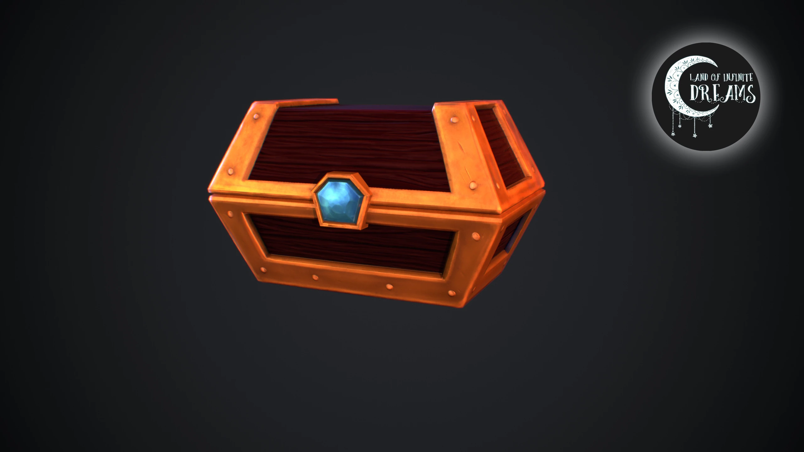 Stylized Hand Painted Chest, image 9